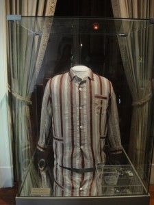 Vargas' bloodied pajama and revolver